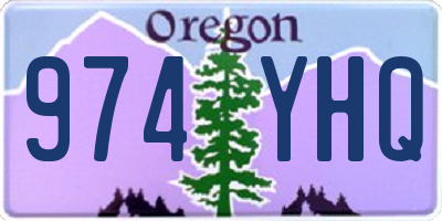 OR license plate 974YHQ