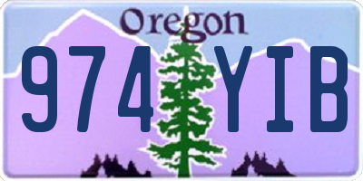 OR license plate 974YIB