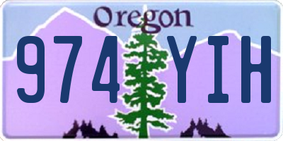 OR license plate 974YIH