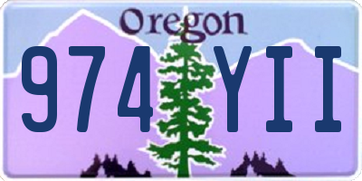 OR license plate 974YII