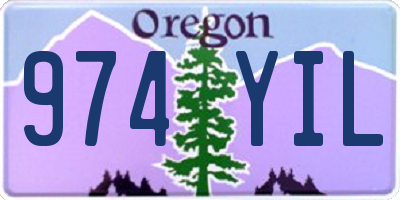 OR license plate 974YIL