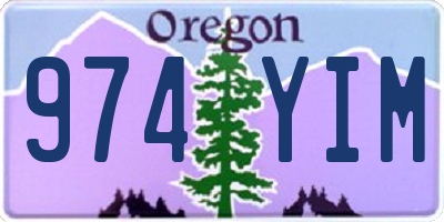 OR license plate 974YIM