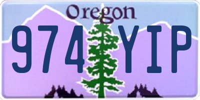 OR license plate 974YIP