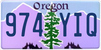 OR license plate 974YIQ