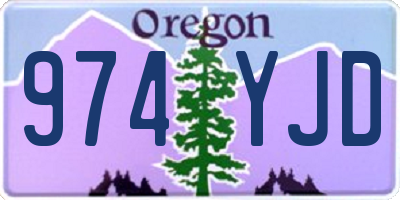 OR license plate 974YJD