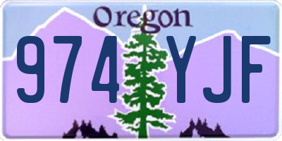 OR license plate 974YJF