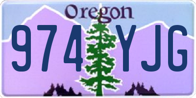 OR license plate 974YJG