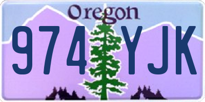 OR license plate 974YJK