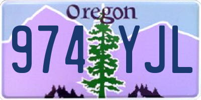 OR license plate 974YJL