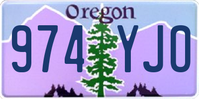 OR license plate 974YJO