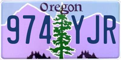 OR license plate 974YJR