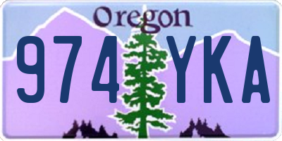 OR license plate 974YKA