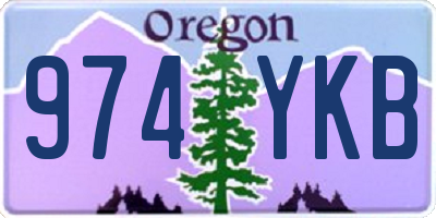 OR license plate 974YKB