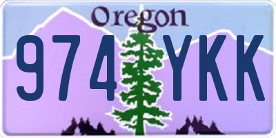 OR license plate 974YKK