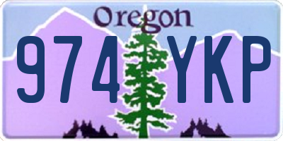 OR license plate 974YKP