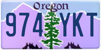 OR license plate 974YKT