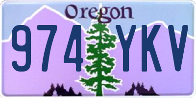 OR license plate 974YKV