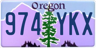 OR license plate 974YKX