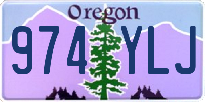 OR license plate 974YLJ