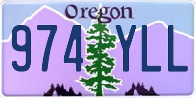 OR license plate 974YLL