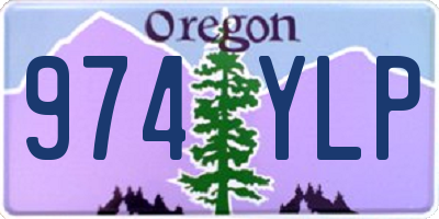 OR license plate 974YLP
