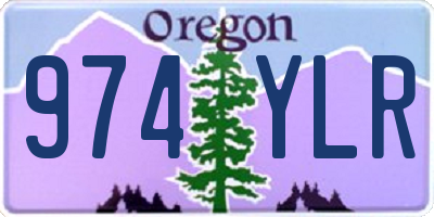 OR license plate 974YLR