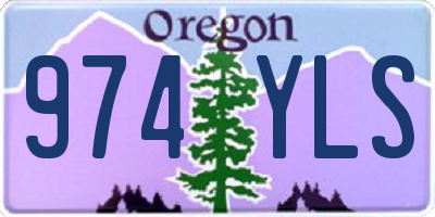 OR license plate 974YLS