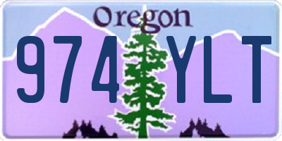 OR license plate 974YLT