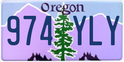 OR license plate 974YLY