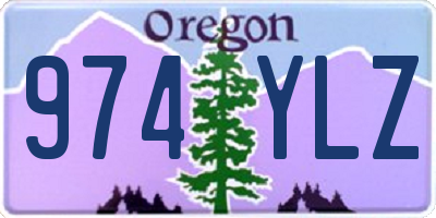 OR license plate 974YLZ