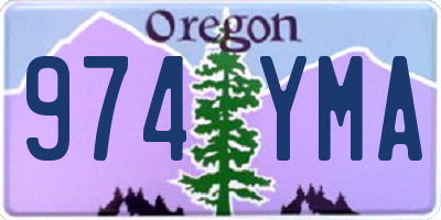 OR license plate 974YMA