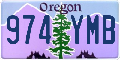 OR license plate 974YMB