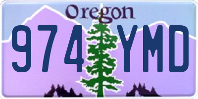 OR license plate 974YMD