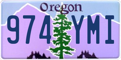 OR license plate 974YMI