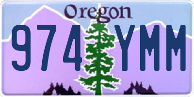 OR license plate 974YMM