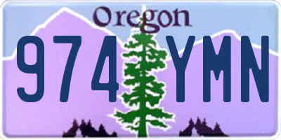 OR license plate 974YMN
