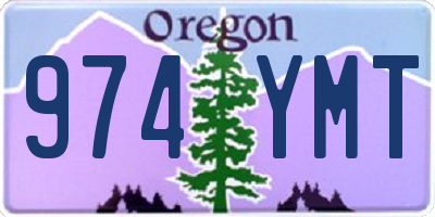 OR license plate 974YMT