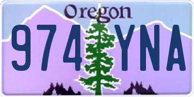 OR license plate 974YNA