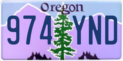 OR license plate 974YND