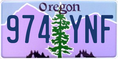 OR license plate 974YNF