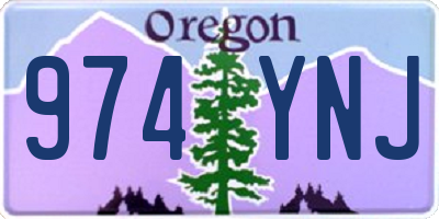 OR license plate 974YNJ