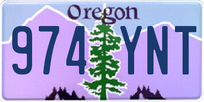 OR license plate 974YNT