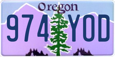 OR license plate 974YOD