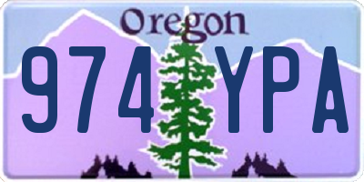 OR license plate 974YPA