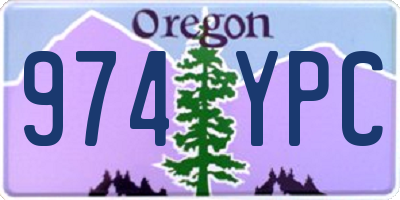 OR license plate 974YPC