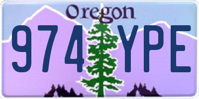 OR license plate 974YPE