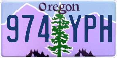 OR license plate 974YPH