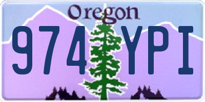 OR license plate 974YPI