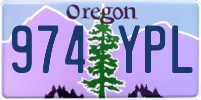 OR license plate 974YPL