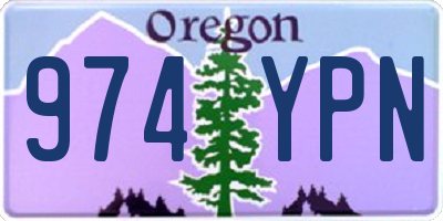 OR license plate 974YPN